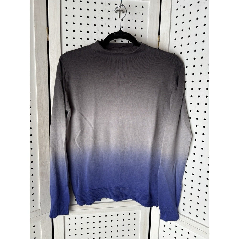 Beach‎ Lunch Lounge Acrylic Mock Ombre Dip Dye Sweater Women's XS
